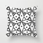 Housse De Coussin Noir Blanc Parfait