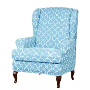 housse-de-fauteuil-extensible-ajustables-motif-geometrique-bleu-clair