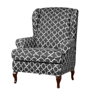 housse-de-fauteuil-extensible-ajustables-motif-geometrique-gris
