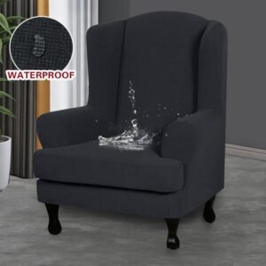 Housse De Fauteuil Extensible Waterproof - Gris Foncé 2 housse-de-fauteuil-extensible-waterproof-14