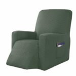 housse de fauteuil inclinable vert extensible 1 1