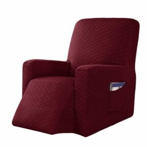 housse de fauteuil relax inclinable rouge 1