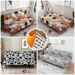 housse extensible pour canape clic clac convertibles sans accoudoirs 2 1