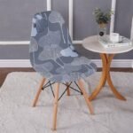 housse pour chaise scandinave ginko blanc 1