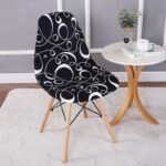 Housse Pour Chaise Scandinave Noir Decore