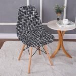 housse pour chaise scandinave noir et blanc 1