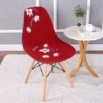 housse pour chaise scandinave red floral 1 1