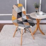 housse pour chaise scandinave trimix raye 1