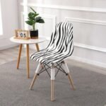 housse pour chaise scandinave zebre 1 1