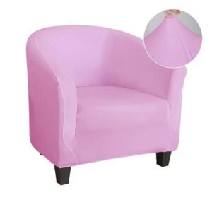 housse rose de fauteuil club extensible 1 1