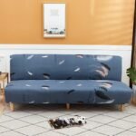 housses de canape clic clac bleu plumes bleu plumes canape compris entre 160 190cm 1 housse 1