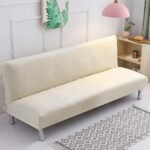 housses de canape clic clac en velours blanc creme blanc creme canape compris entre 185 210 cm 1