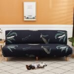 housses de canape clic clac feuilles marines feuilles marines canape compris entre 160 190cm 1 housse 1