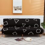 housses de canape clic clac graphiques noirs graphiques noirs canape compris entre 160 190cm 1 housse 1