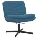 Fauteuil relax pivotant – Velours bleu