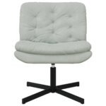 Fauteuil relax pivotant – Velours gris clair