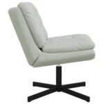Fauteuil relax pivotant – Velours gris clair