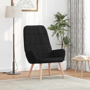 Fauteuil relax – Tissu noir