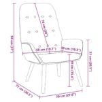 Fauteuil relax – Tissu noir