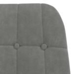 Fauteuil relax – Velours gris foncé