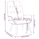 Fauteuil relax – Velours gris foncé
