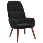 Fauteuil relax – Velours noir