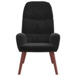 Fauteuil relax – Velours noir