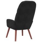 Fauteuil relax – Velours noir