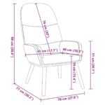 Fauteuil relax – Velours noir