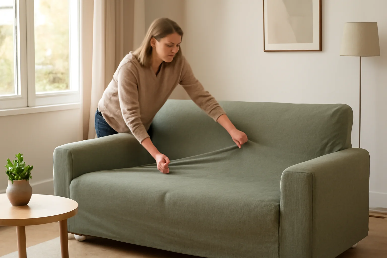 Guide complet : comment mettre une housse de canapé 3 places ?